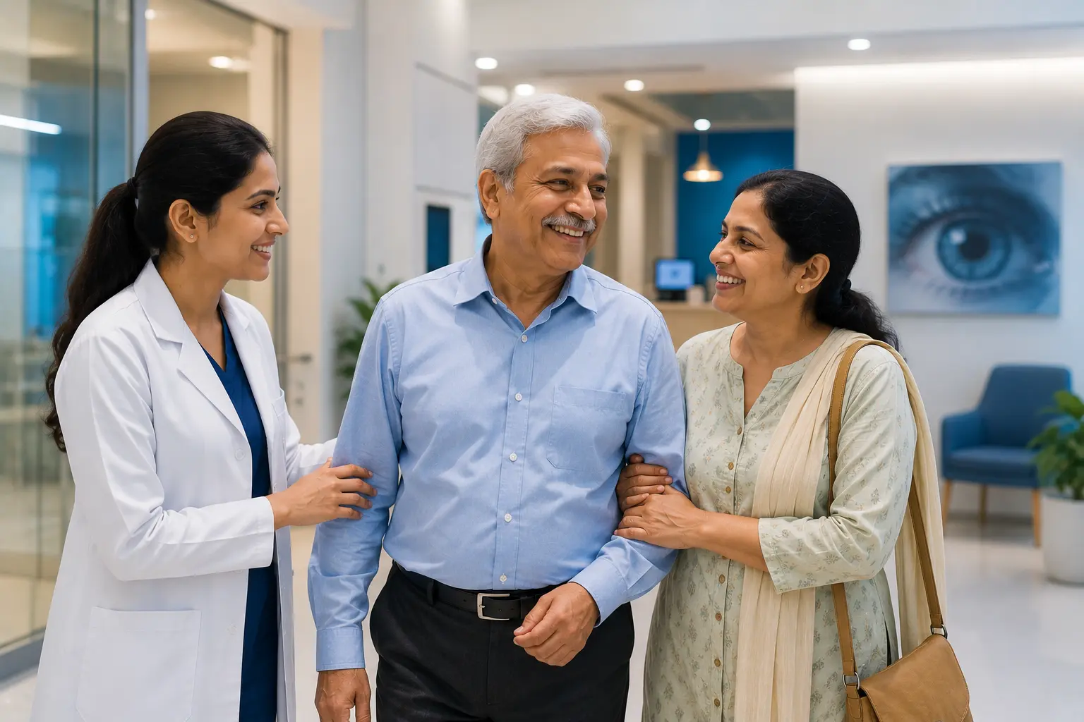 Home happy patient after treatment