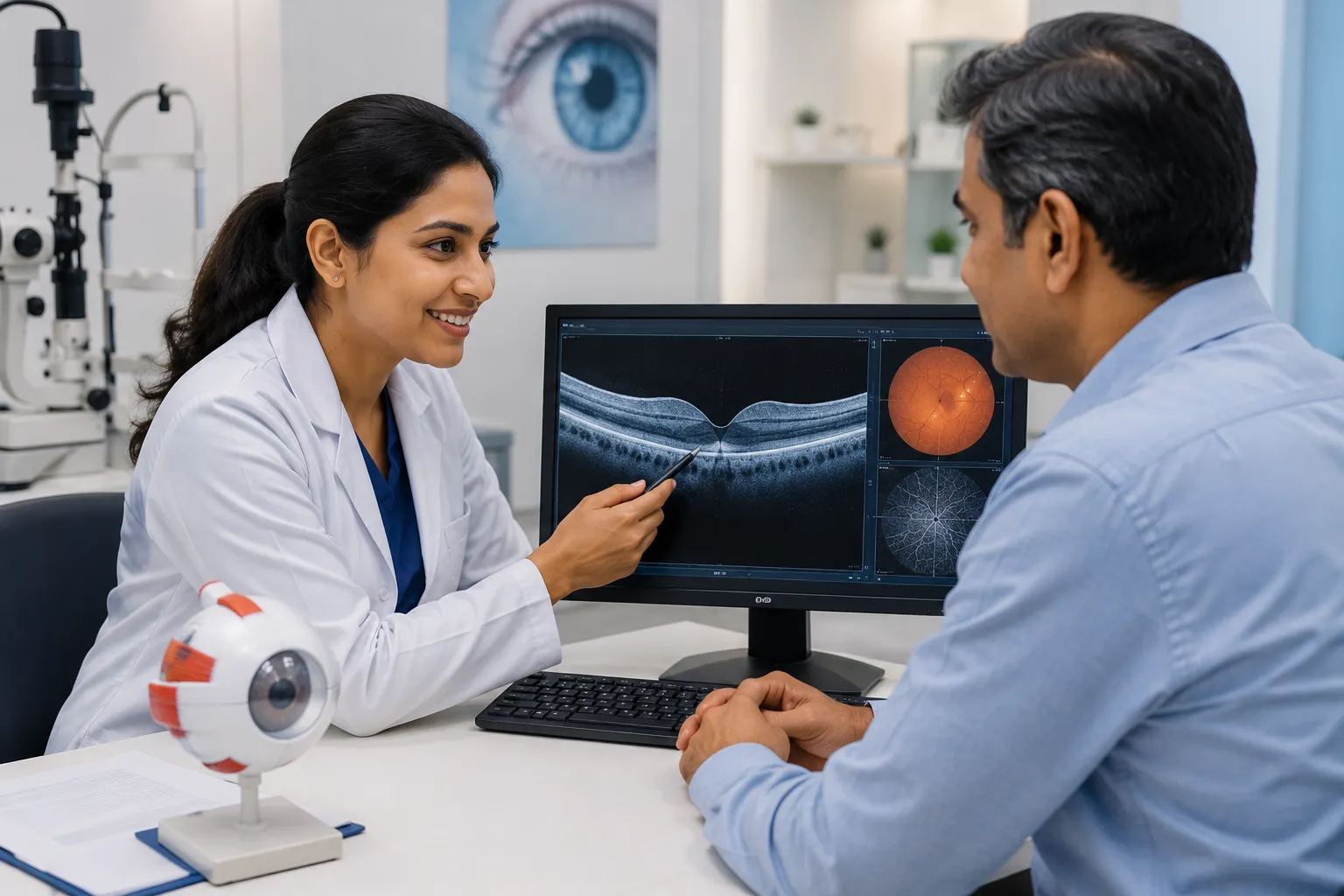 Home successful eye consultation
